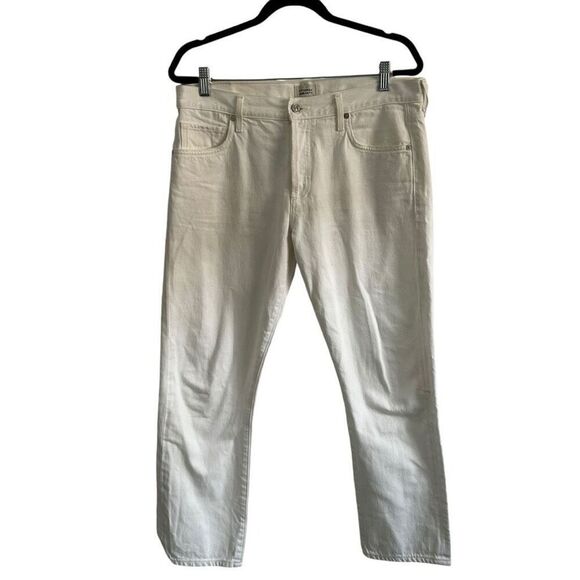 Citizens of Humanity White Emerson Jeans Size 29 Classic Straight Luxury Relaxed - Picture 1 of 13